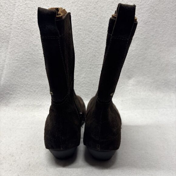 Merrell Womens Dark Brown EXPRESSO Suede Leather Mid-Calf Boots Size 6.5 - Picture 6 of 7